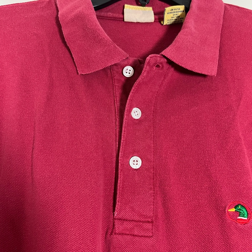 Duck Head Red Polo Shirt with Logo